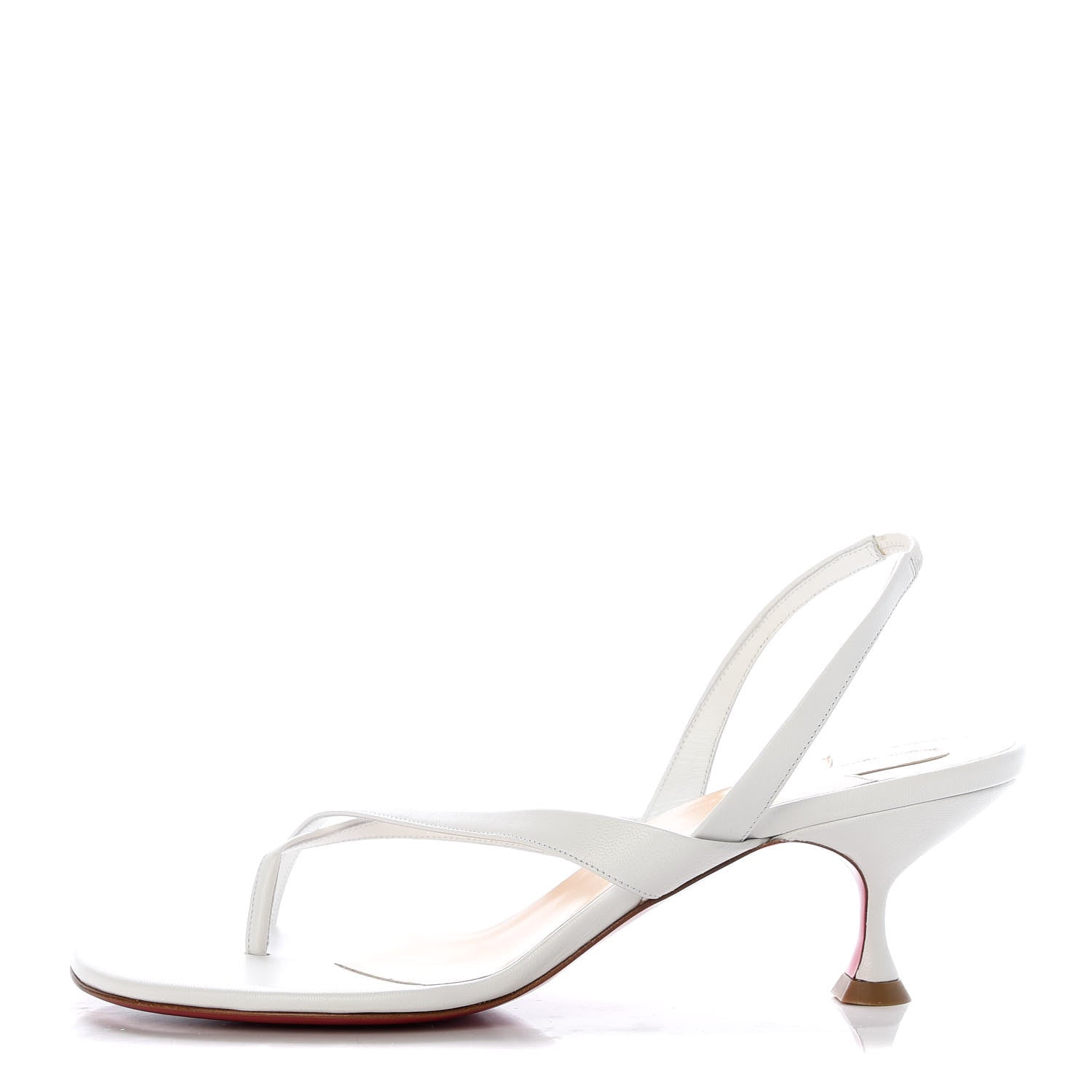 Christian Louboutin Kid Taralita 55 Thong Sandals 40.5 White 1 of 9