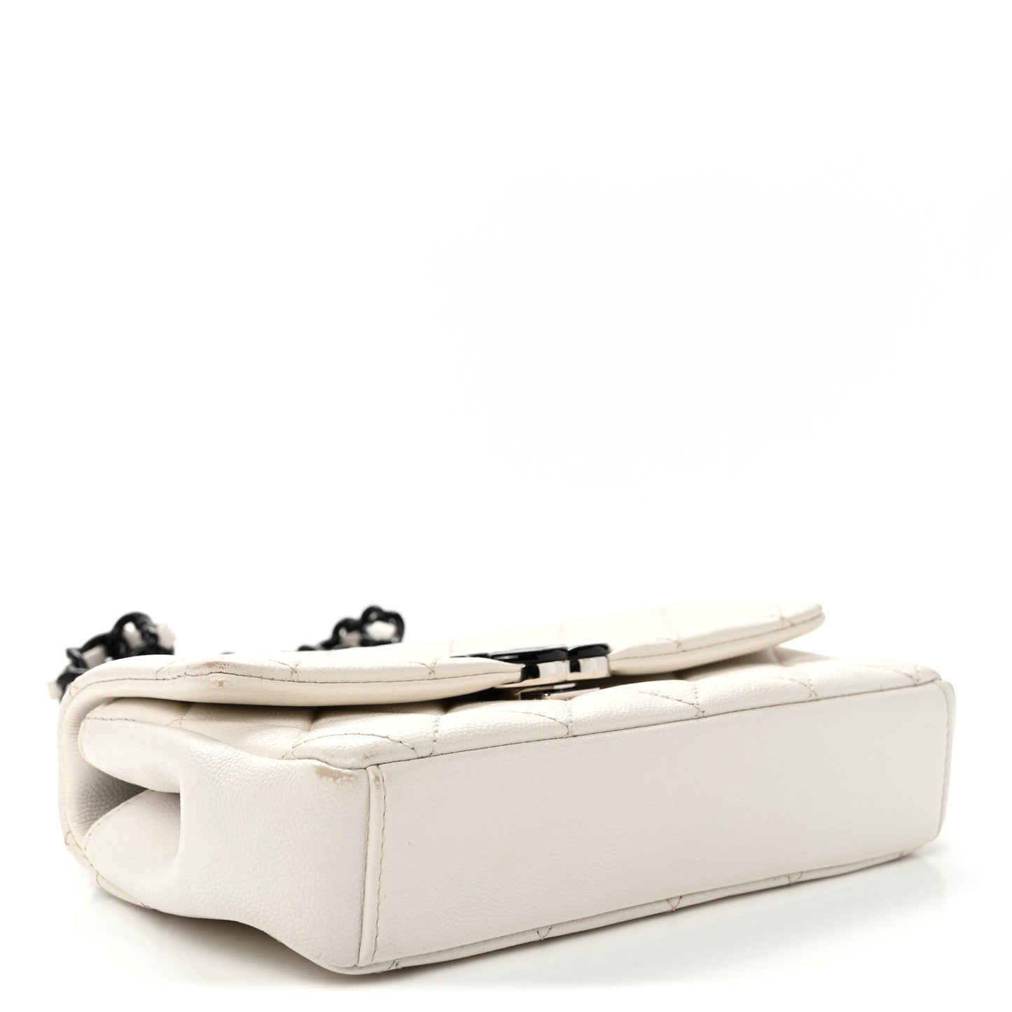 Caviar Quilted My Everything Small Flap White Black