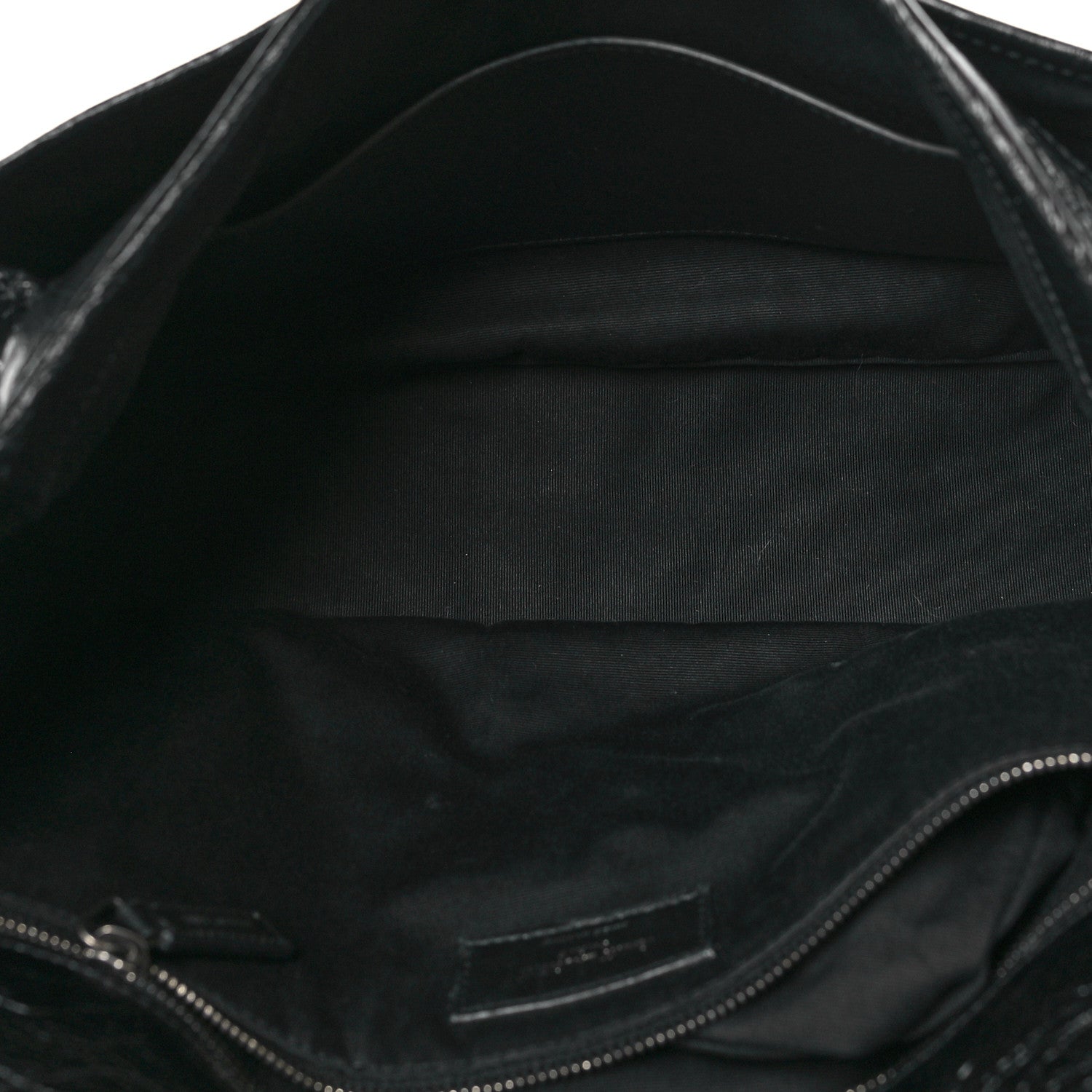 Saint Laurent Crinkled Calfskin Matelasse Monogram Large Niki Chain Satchel Black 5 of 9