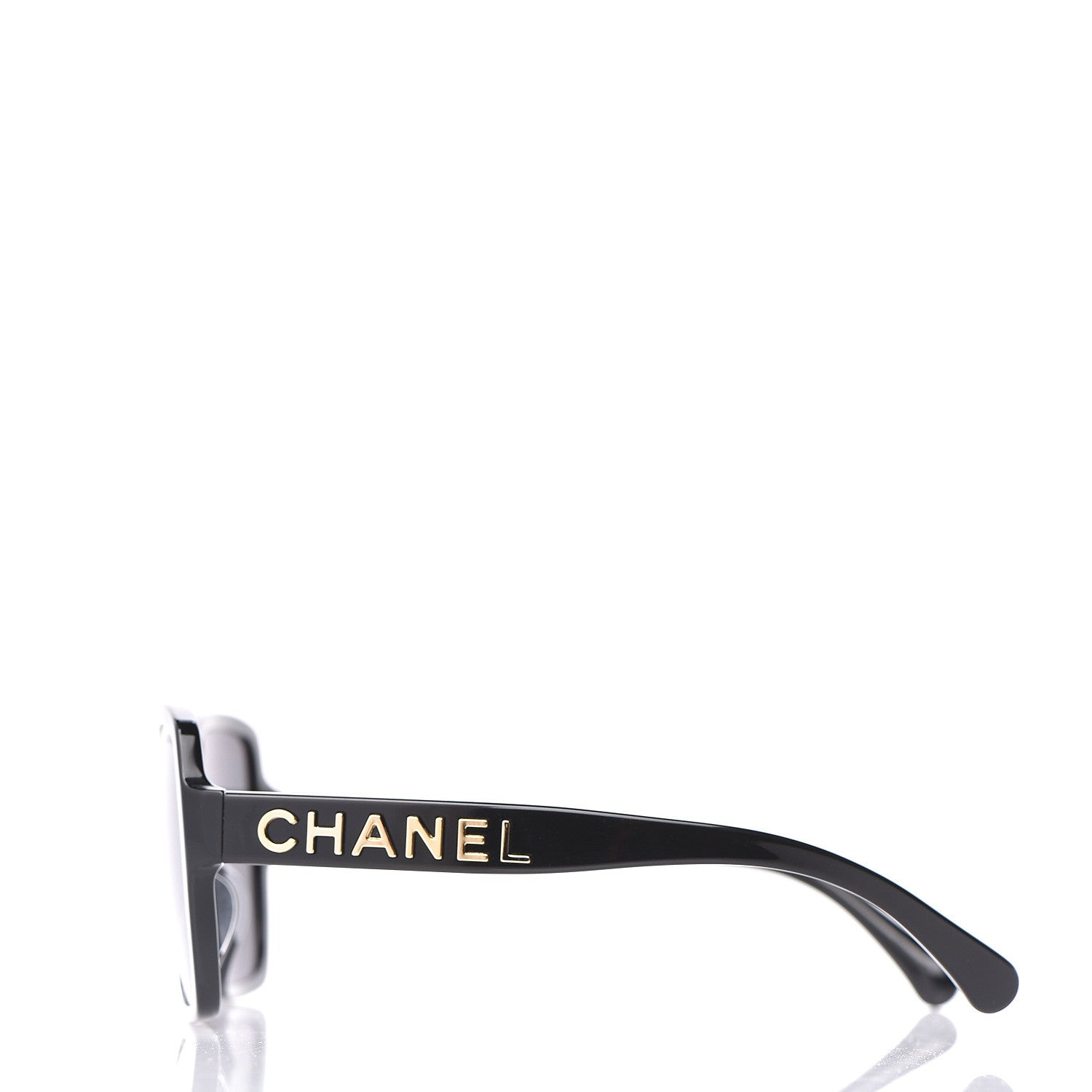 Chanel Acetate Polarized Square Sunglasses 5408 Black 3 of 7