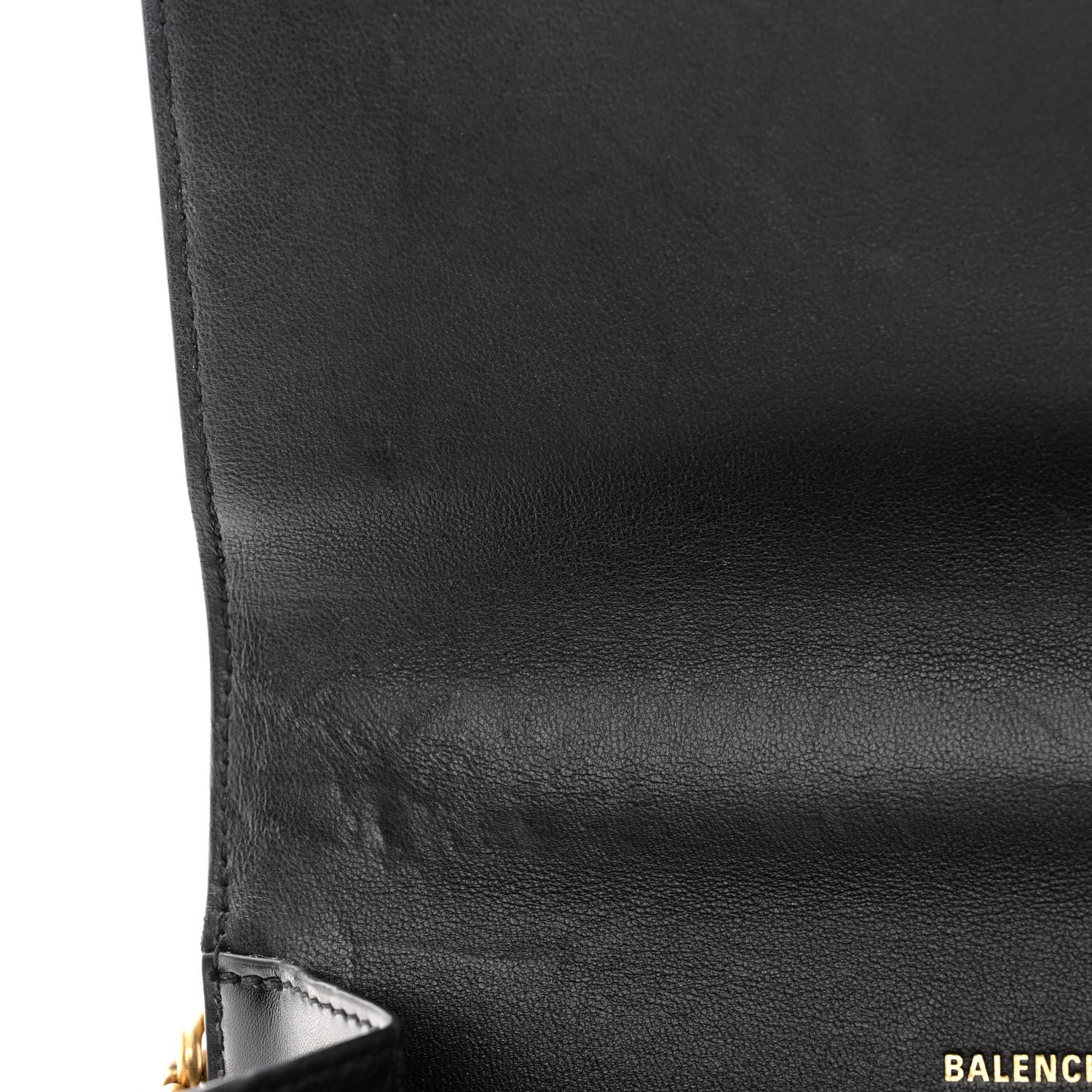 Balenciaga Box Calfskin S Sharp Chain Shoulder Bag Black 7 of 10