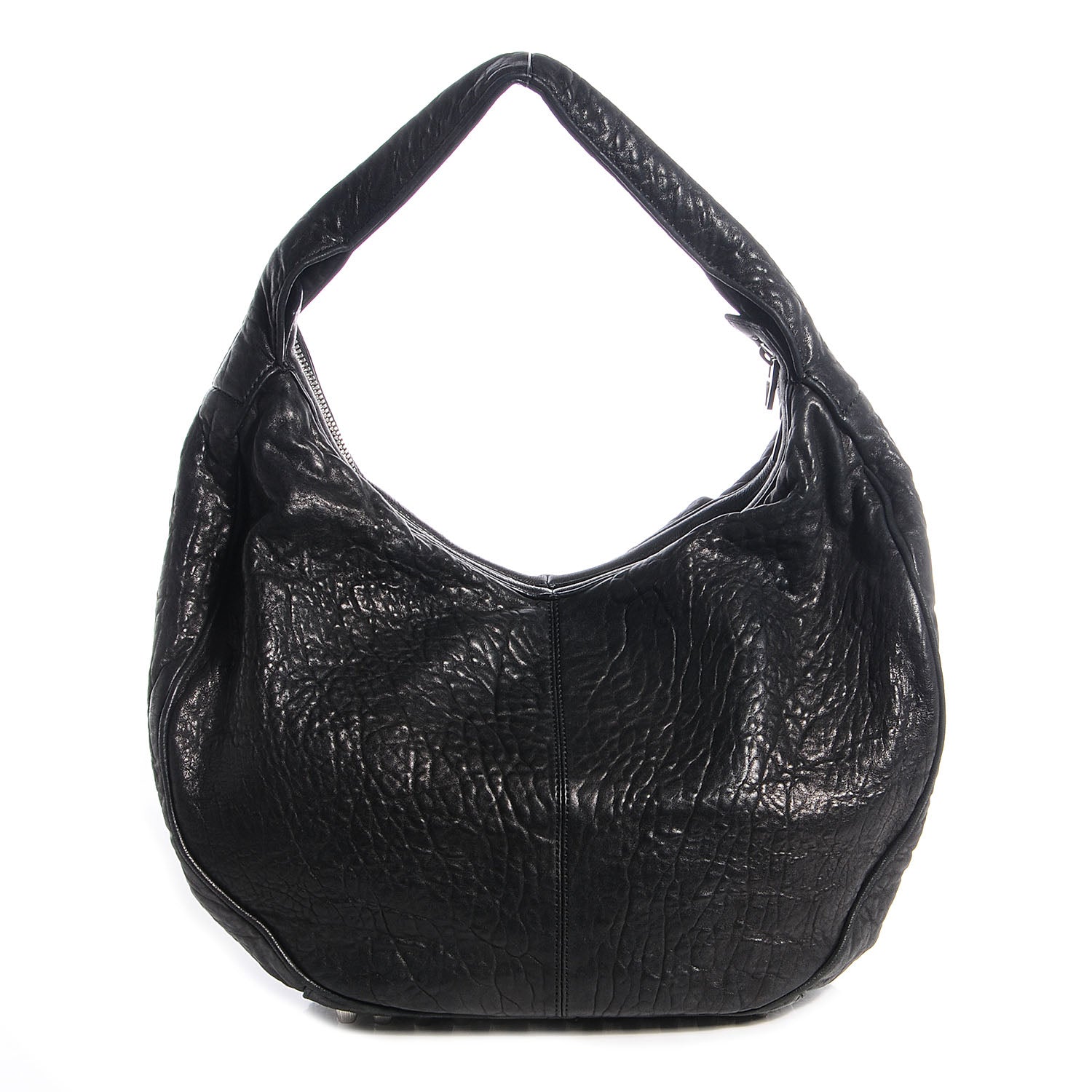 Alexander Wang Pebbled Lambskin Morgan Hobo Black w Silver Hardware 1 of 6