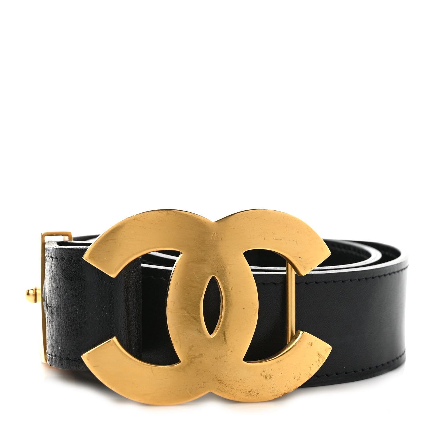 Chanel Calfskin CC Belt 85 34 Black 1 of 5