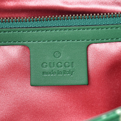 Gucci Jacquard Matelasse Floral Medium GG Marmont Shoulder Bag Green 6 of 15