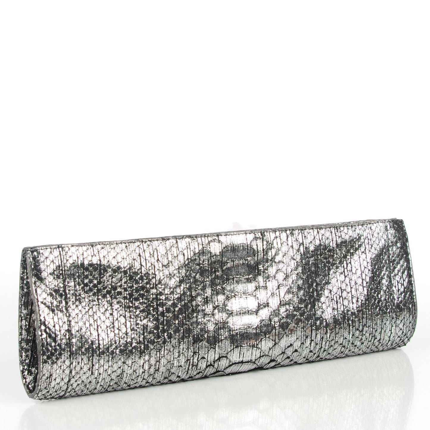 Python Razor Clutch Silver