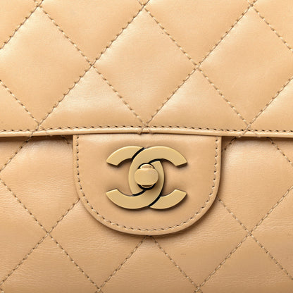 Chanel Lambskin Bekko Resin Jumbo Single Flap Beige 24 of 24