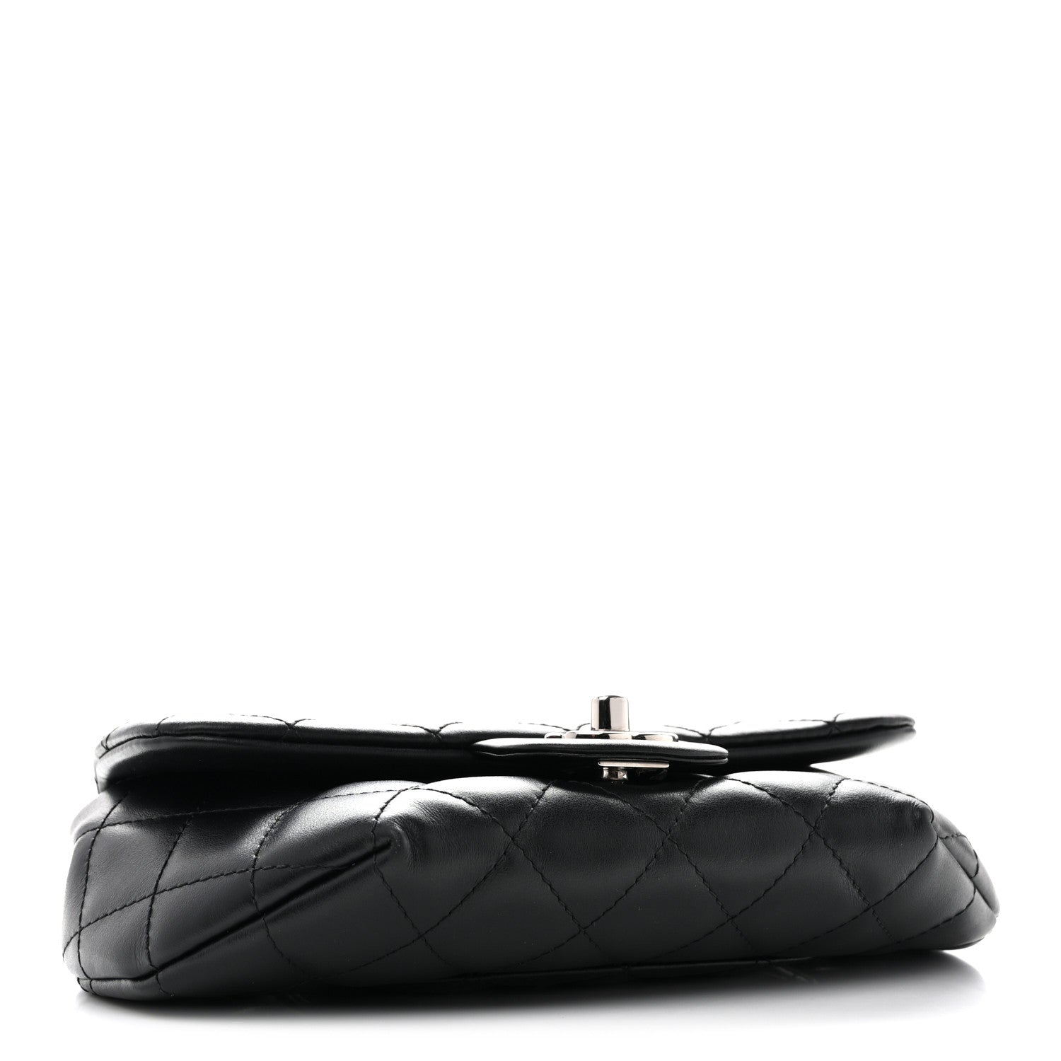 Chanel Calfskin Quilted CC Uniform Flap Belt Bag Black 4 of 16