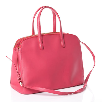 Prada Saffiano Double Zip Tote Peonia 3 of 9