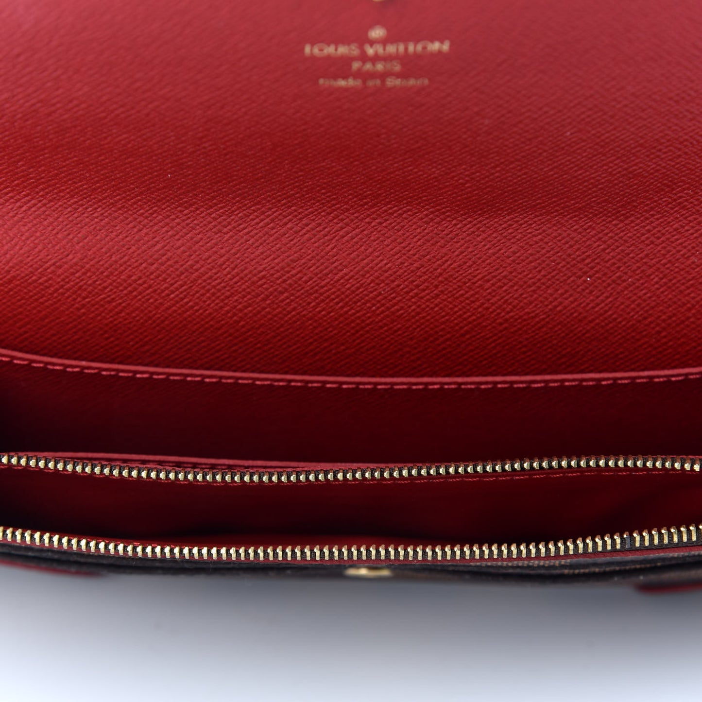 Damier Ebene Caissa Wallet Cherry