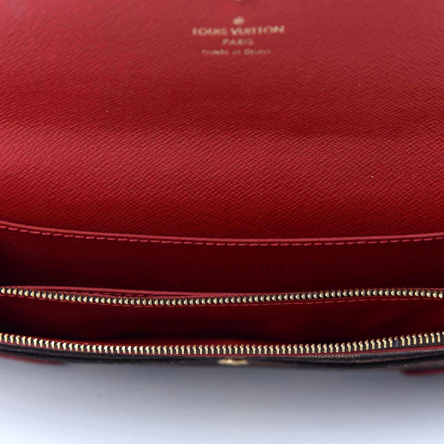 Louis Vuitton Damier Ebene Caissa Wallet Cherry 4 of 10