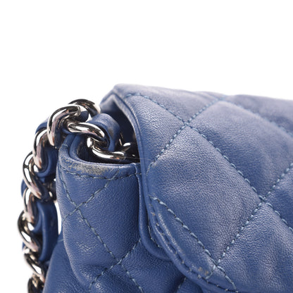 Chanel Washed Lambskin Quilted Mini Chain Around Flap Blue 9 of 10