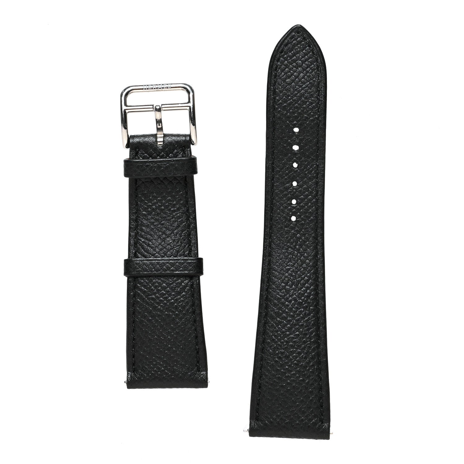 Hermes Epsom Heure H Hour Watch TGM Strap Black 1 of 4