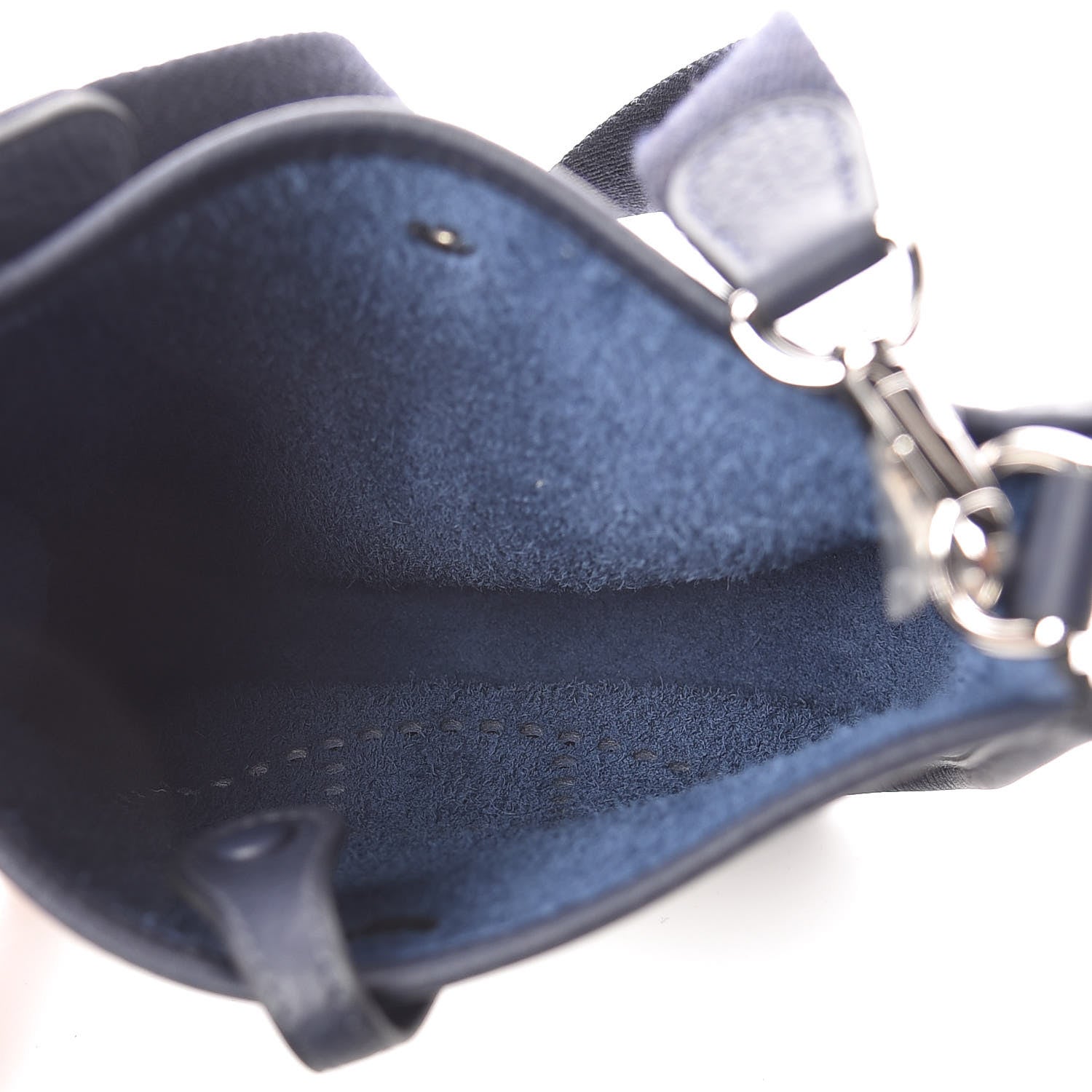 Hermes Taurillon Clemence Amazone Evelyne TPM Bleu Nuit Bleu Indigo 5 of 10