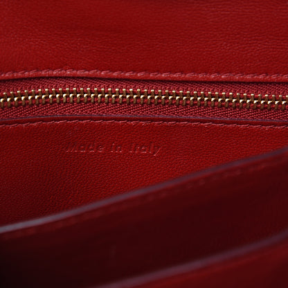 Celine Smooth Calfskin Small Classic Box Flap Bag Red 6 of 9