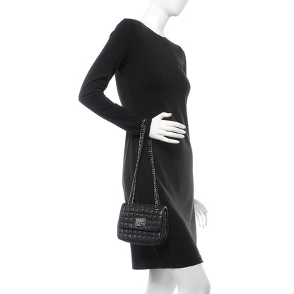 Chanel Iridescent Calfskin Square Quilted Mini Flap Black 2 of 12