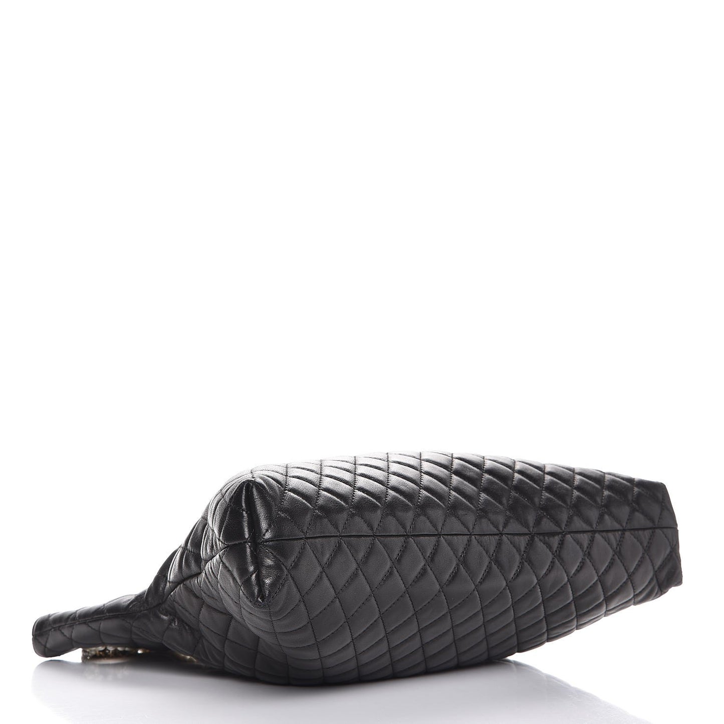 Lambskin Quilted Westminster Pearls Convertible Tote Black