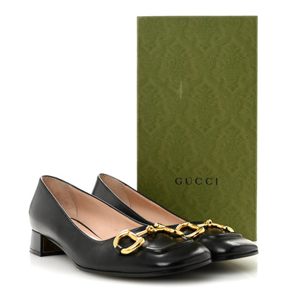 Gucci Malaga Kid Horsebit Ballet 25mm Flats 40 Black 10 of 10
