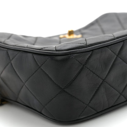 Chanel Lambskin Quilted Camera Case Black 10 of 12