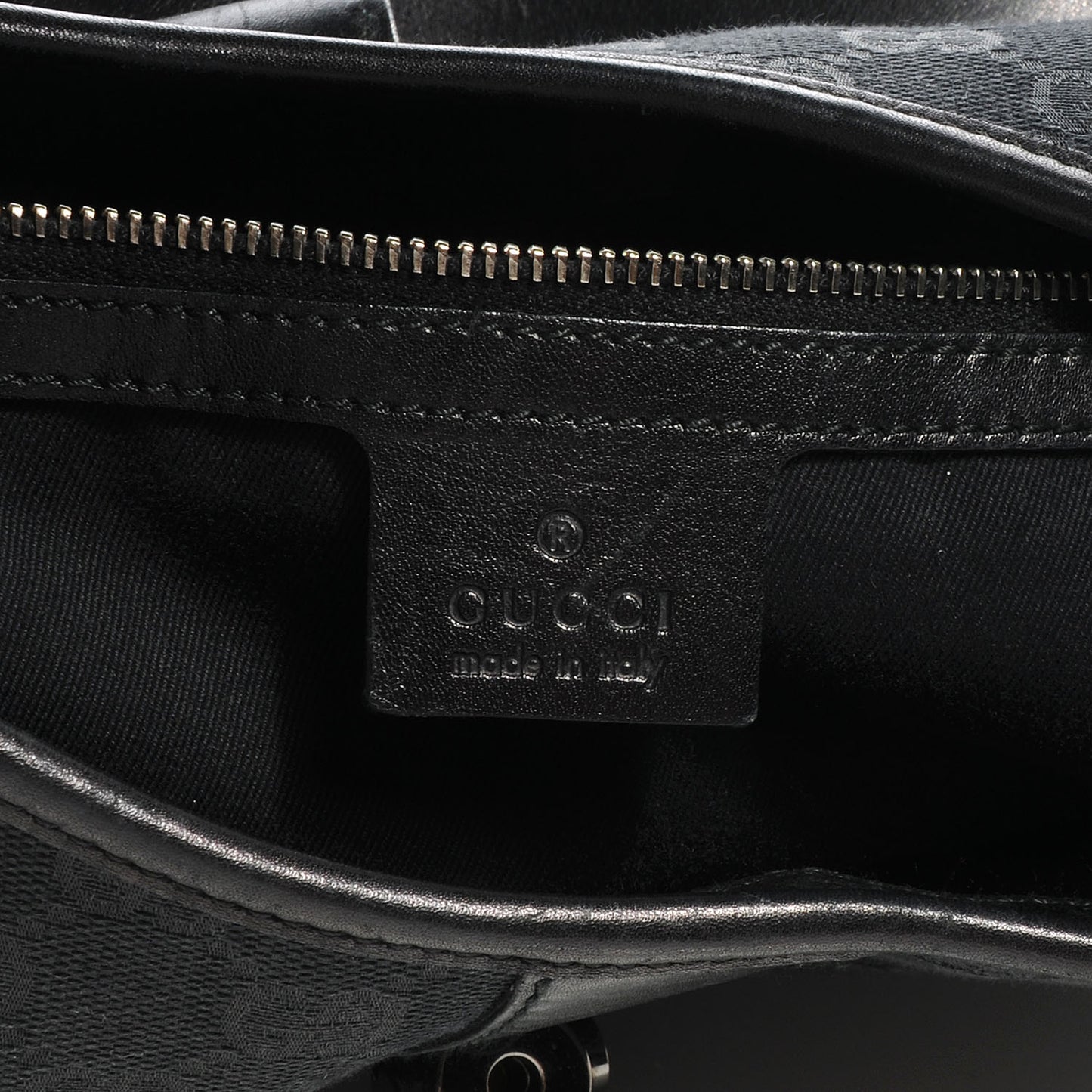 Monogram Large Shoulder Bag Black