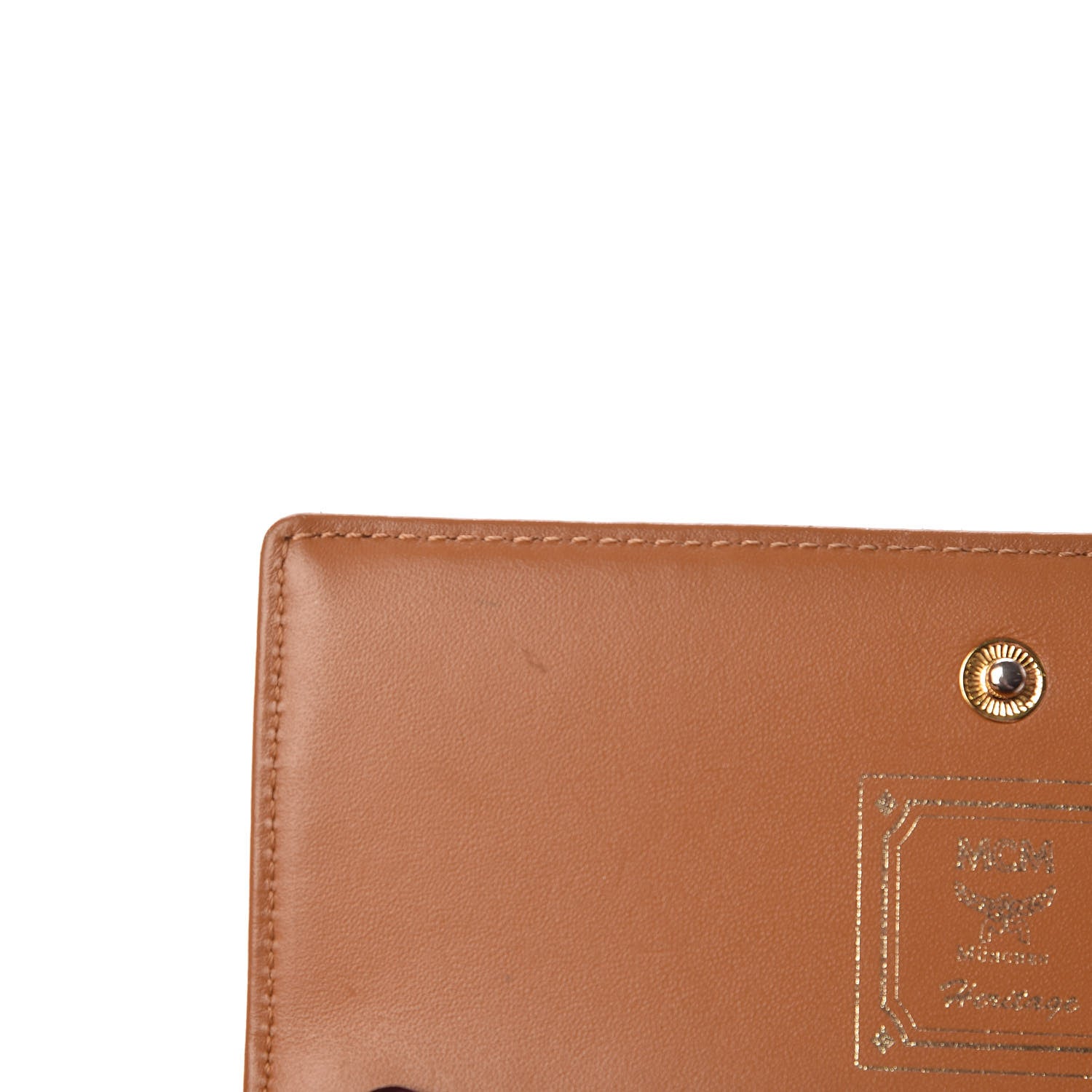MCM Visetos Tri-Fold Wallet Cognac 8 of 9