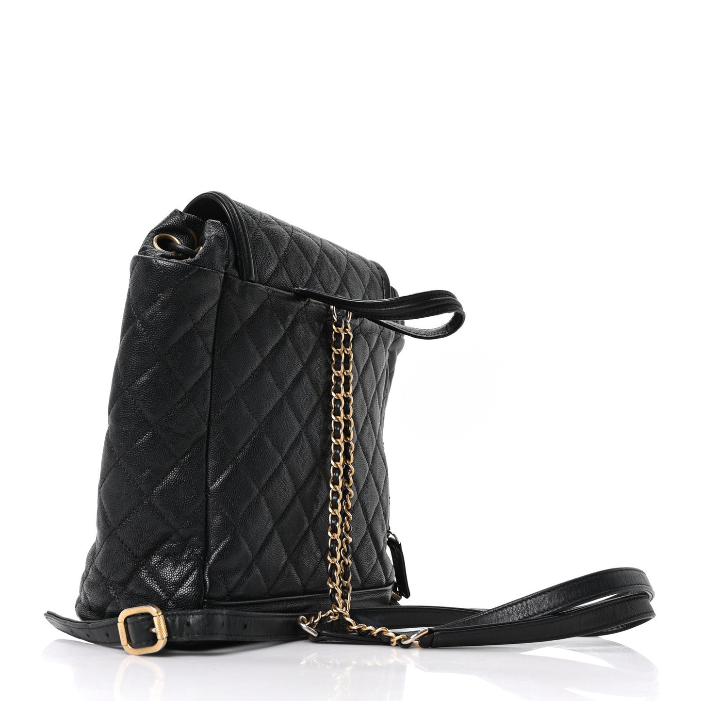 Caviar Quilted Small Filigree Backpack Black