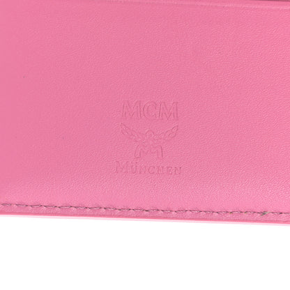 MCM Visetos Studded Passport Holder Pink 6 of 6
