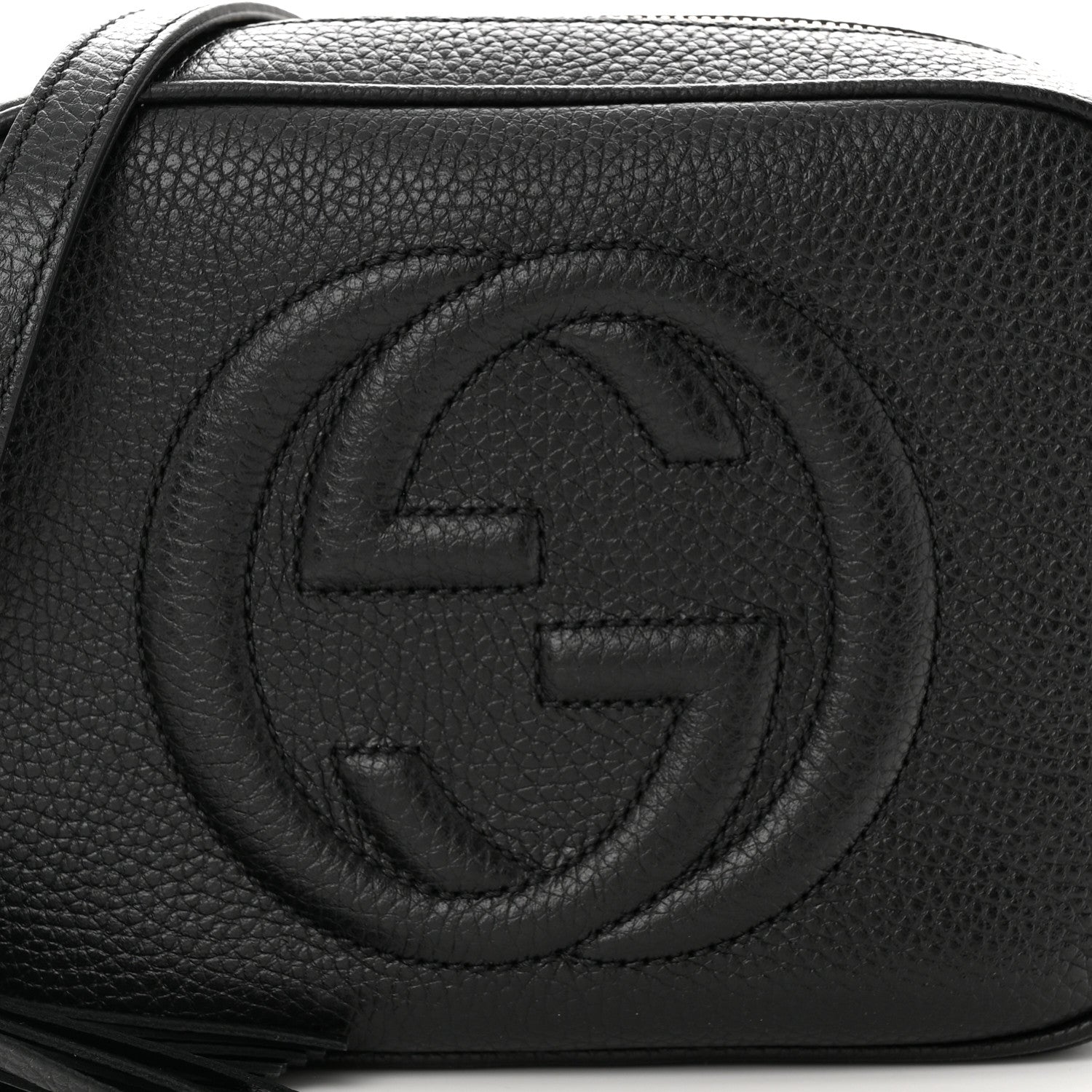Gucci Pebbled Calfskin Small Soho Disco Bag Black 8 of 10