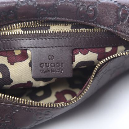 Gucci Guccissima Medium Horsebit Chain Hobo Dark Brown 6 of 10