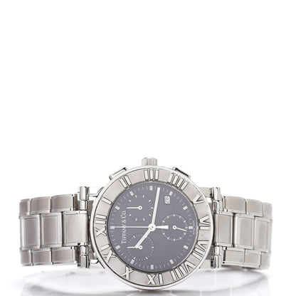 Tiffany Stainless Steel 35mm Atlas Chronograph Quartz Watch Black 2 of 4