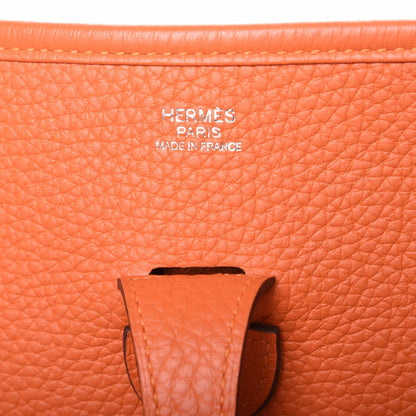 Hermes Taurillon Clemence Evelyne III PM Feu 6 of 8