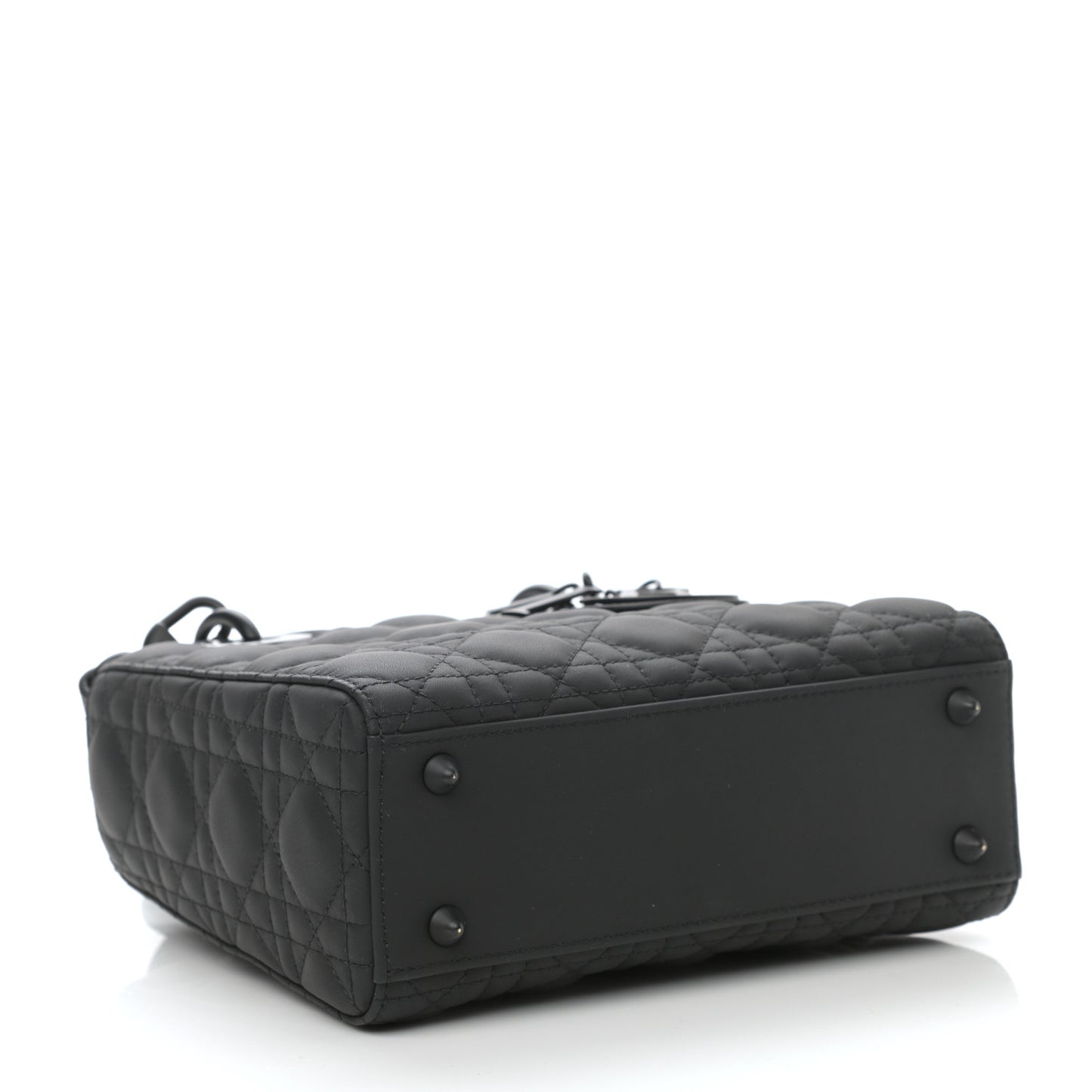 Ultra Matte Calfskin Cannage Small My ABCDior Lady Dior Black