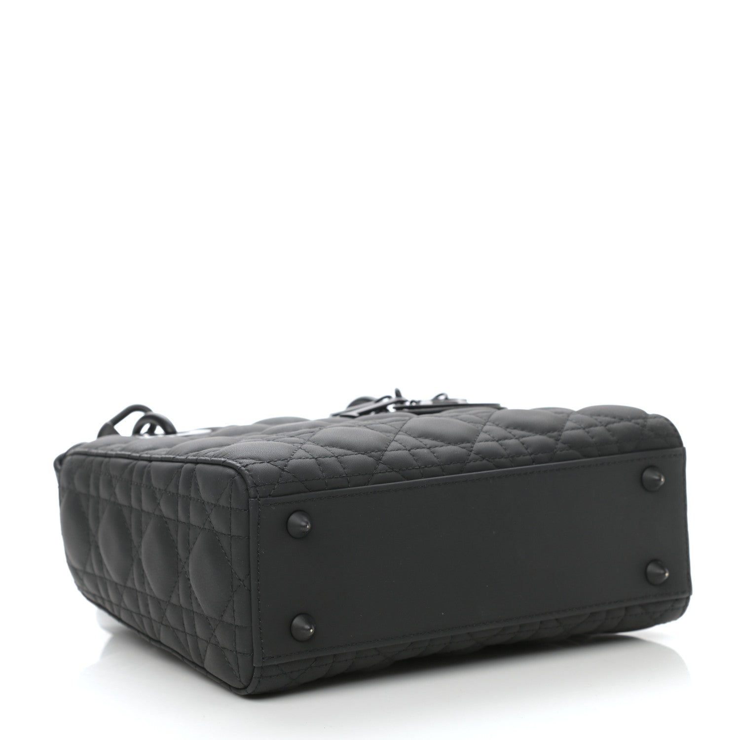 Christian Dior Ultra Matte Calfskin Cannage Small My ABCDior Lady Dior Black 4 of 9