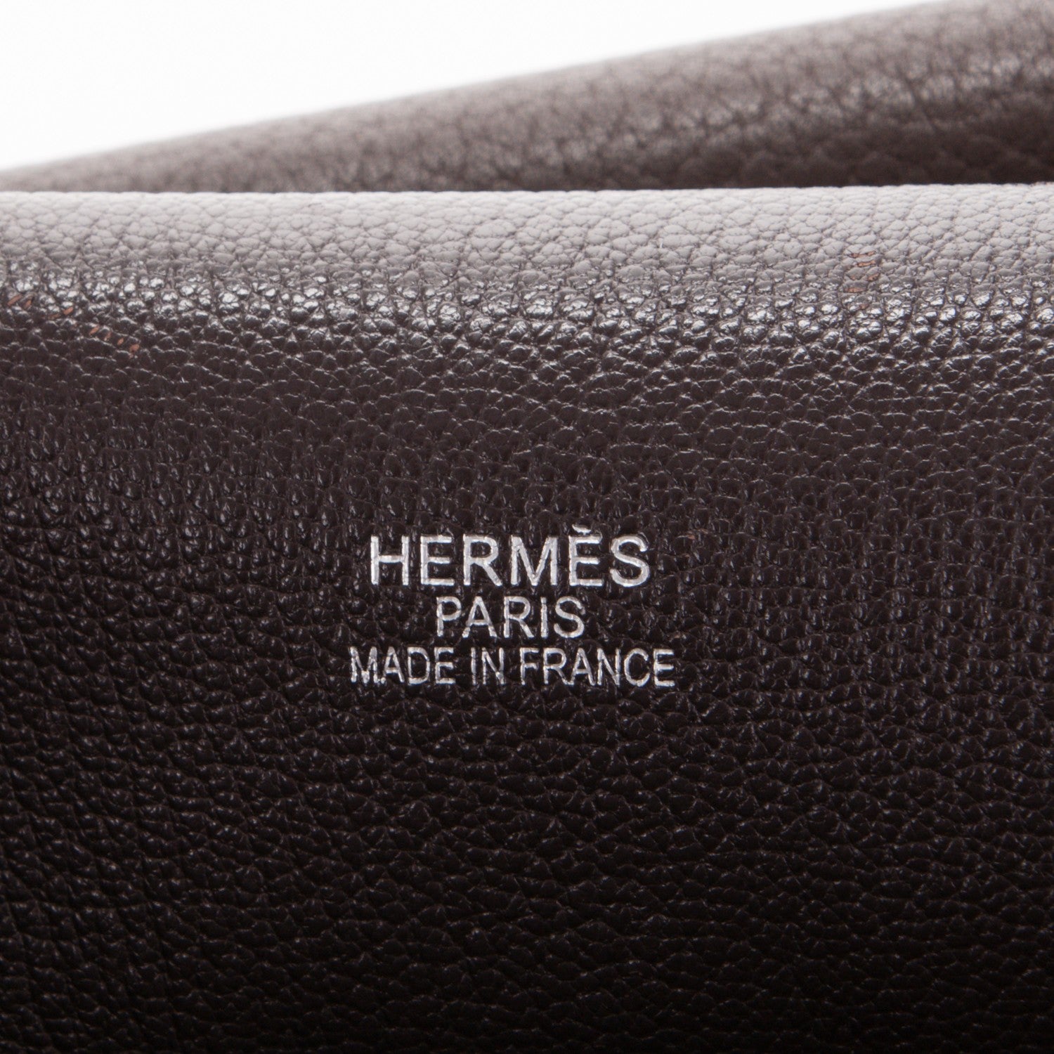 Hermes Taurillon Clemence Jypsiere 34 Chocolate 6 of 9