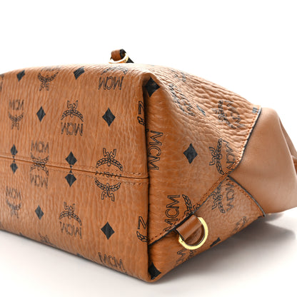 MCM Visetos Small Essential Backpack Cognac 9 of 13