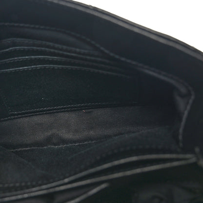 Saint Laurent Calfskin Y Quilted Monogram Toy Loulou Crossbody Bag Black 5 of 10