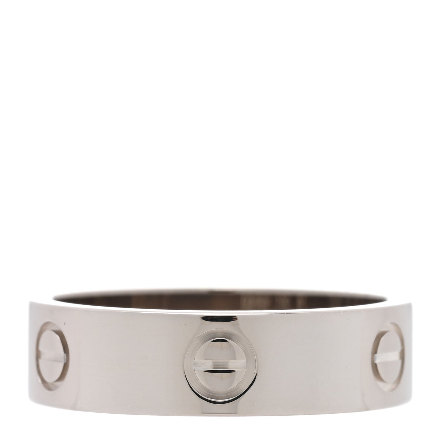 18K White Gold 5.5mm LOVE Ring 61 9.75