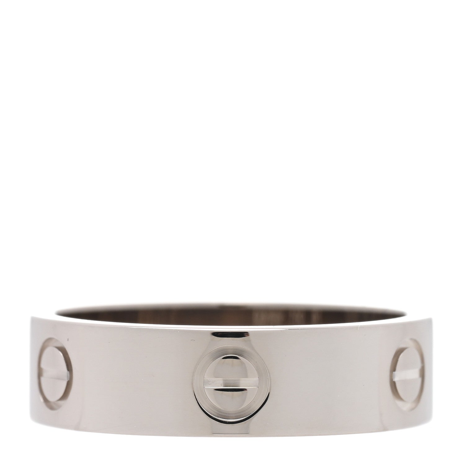 Cartier 18K White Gold 5.5mm LOVE Ring 61 9.75 3 of 5