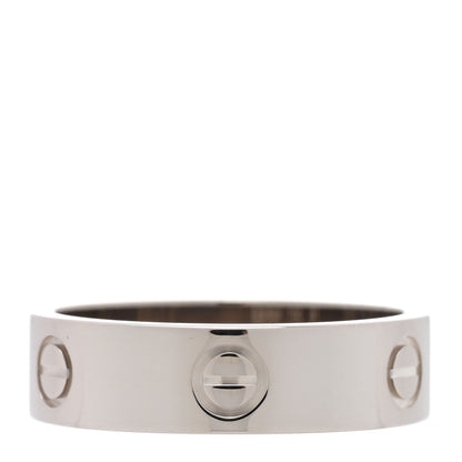 Cartier 18K White Gold 5.5mm LOVE Ring 61 9.75 3 of 5