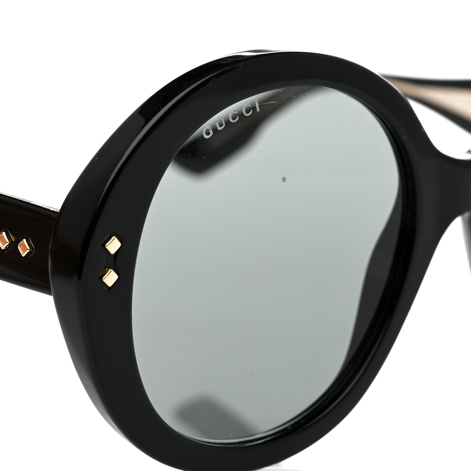 Gucci Acetate Round Sunglasses GG1081S Black 7 of 7