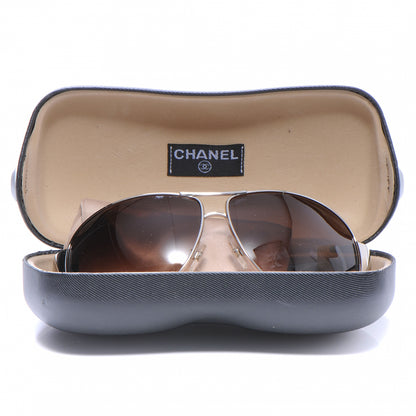 Chanel Aviator Sunglasses 4128 Burgundy 2 of 5