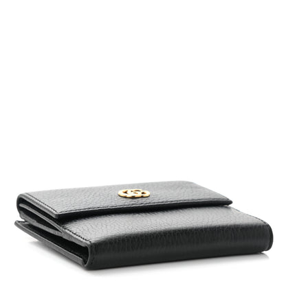 Gucci Dollar Calfskin Double G French Flap Wallet Black 4 of 10