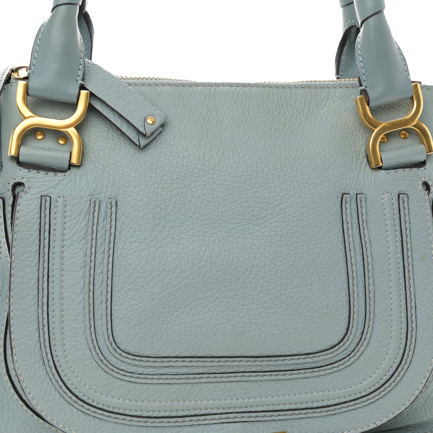 Calfskin Medium Marcie Satchel Cloudy Blue