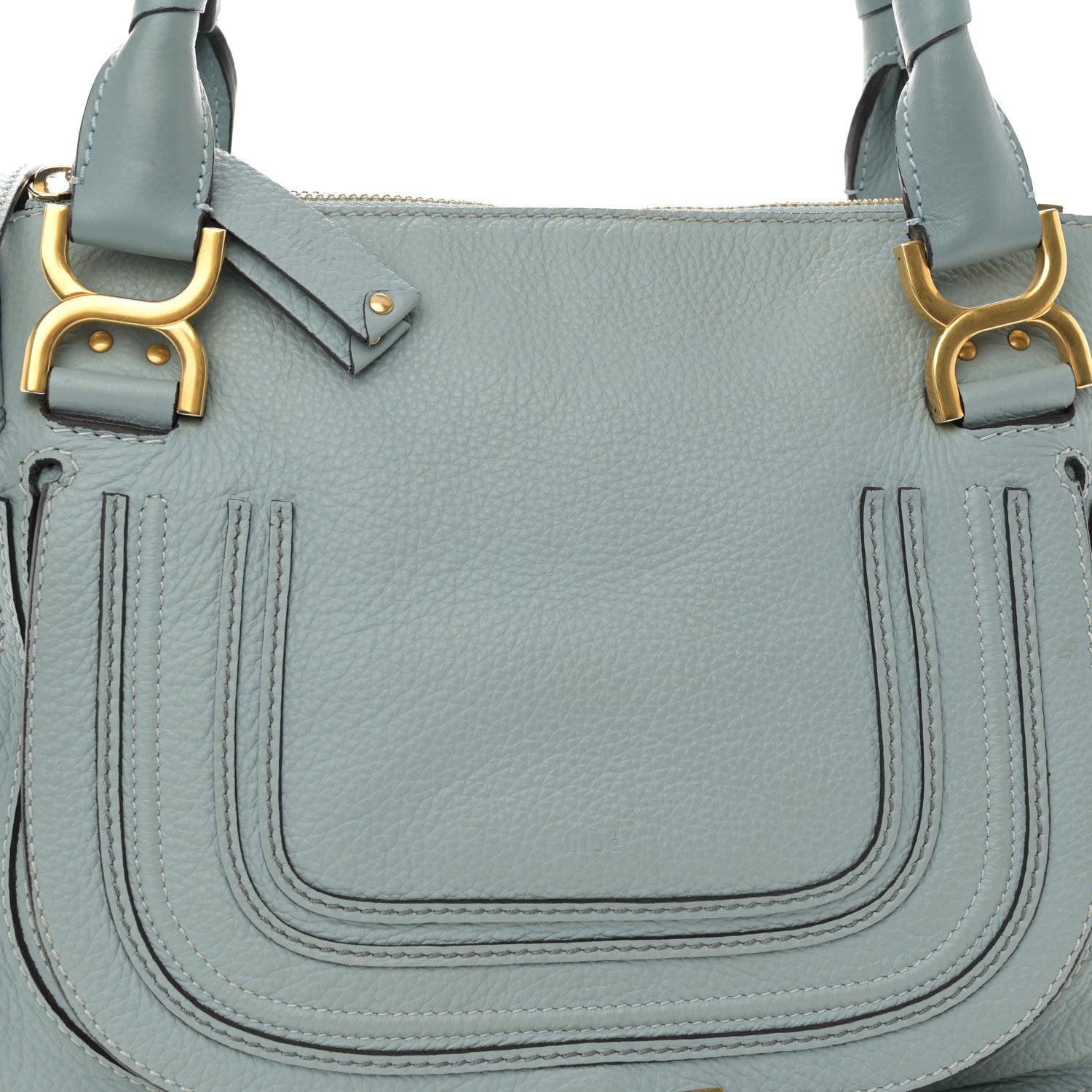 Chloe Calfskin Medium Marcie Satchel Cloudy Blue 8 of 11