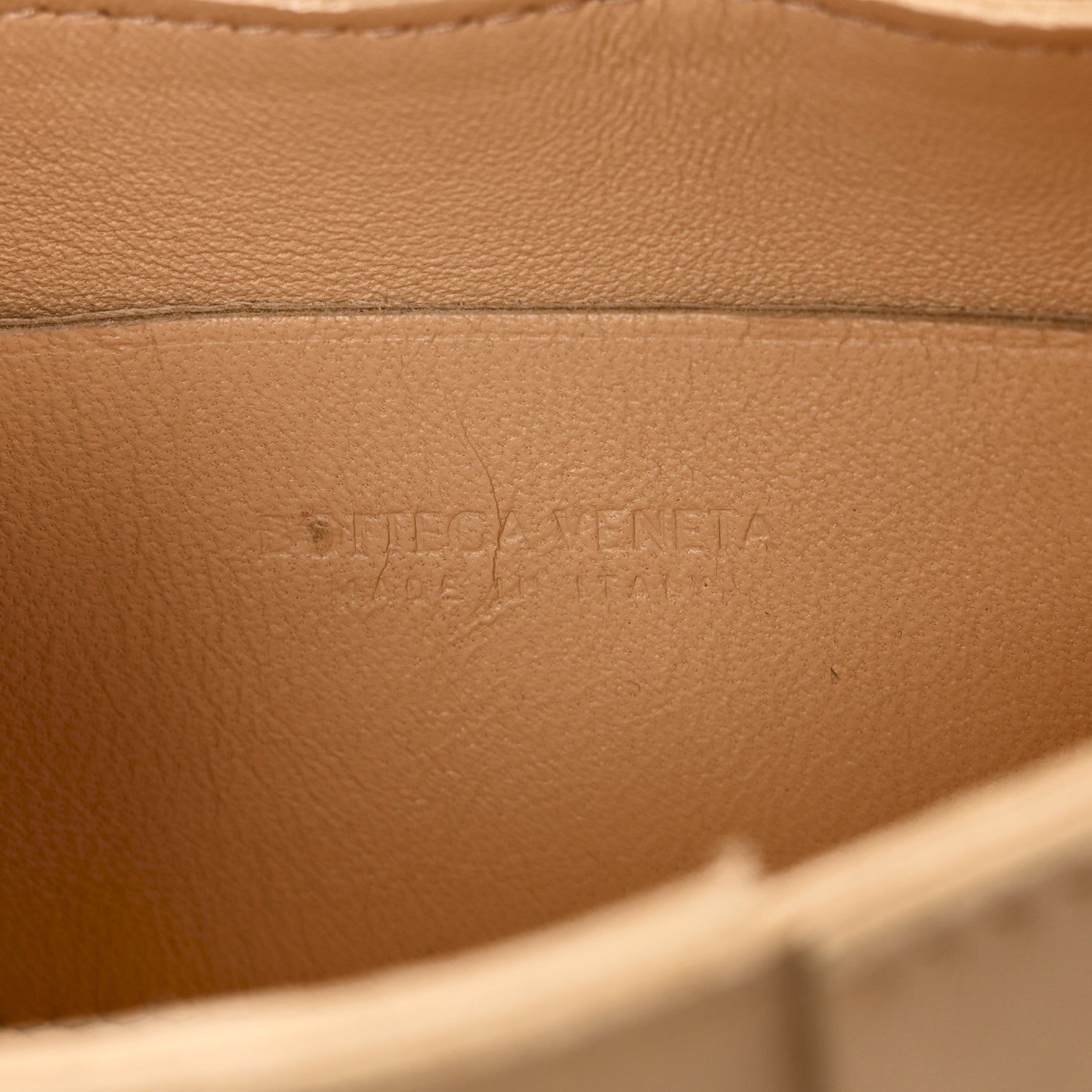 Bottega Veneta Lambskin Maxi Intrecciato Extra Mini Cassette Crossbody Bag Almond 6 of 9