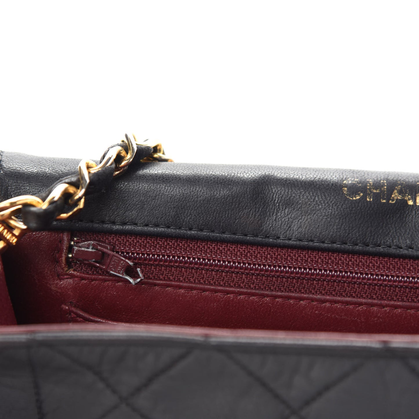 Lambskin Quilted Small Single Flap Black