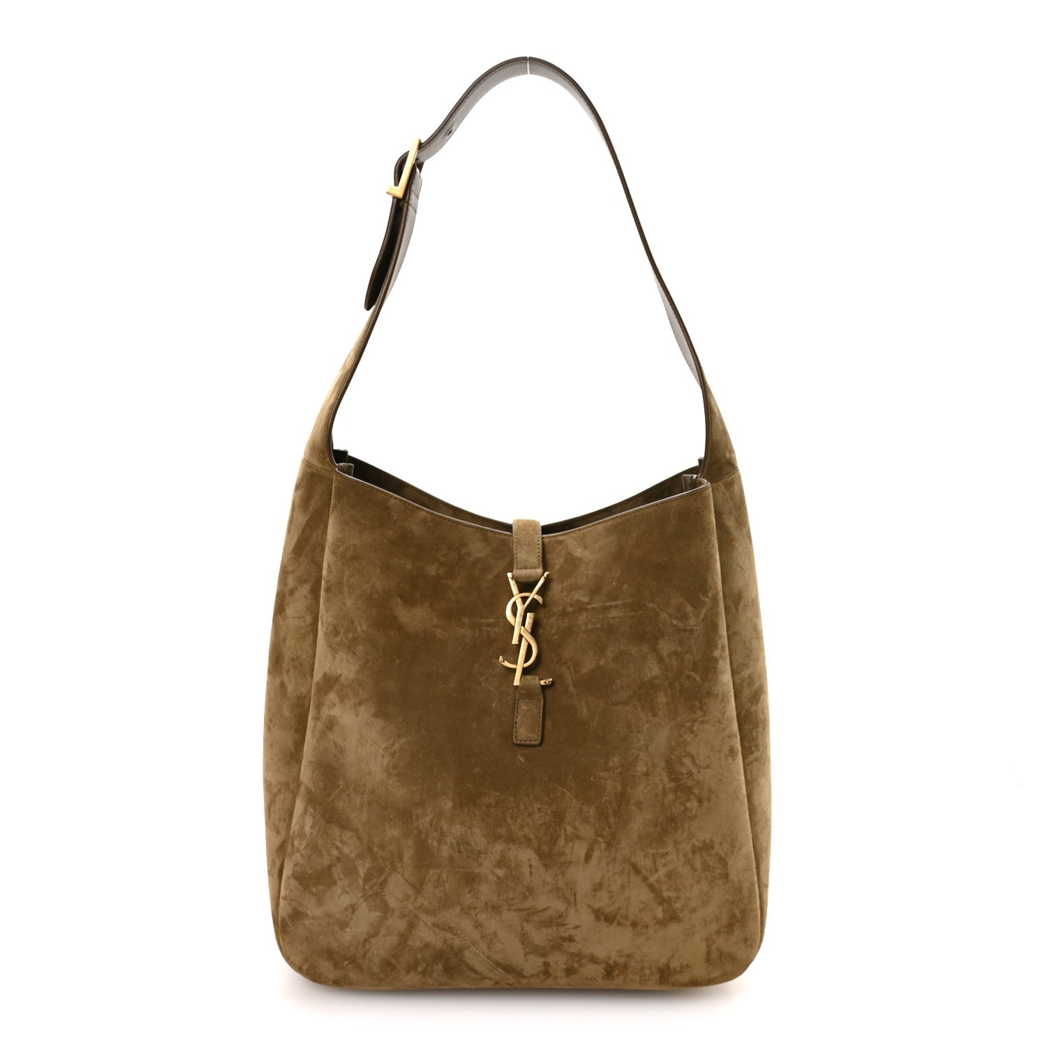 Saint Laurent Suede Large Le 5 A 7 Soft Hobo New Barley 1 of 9