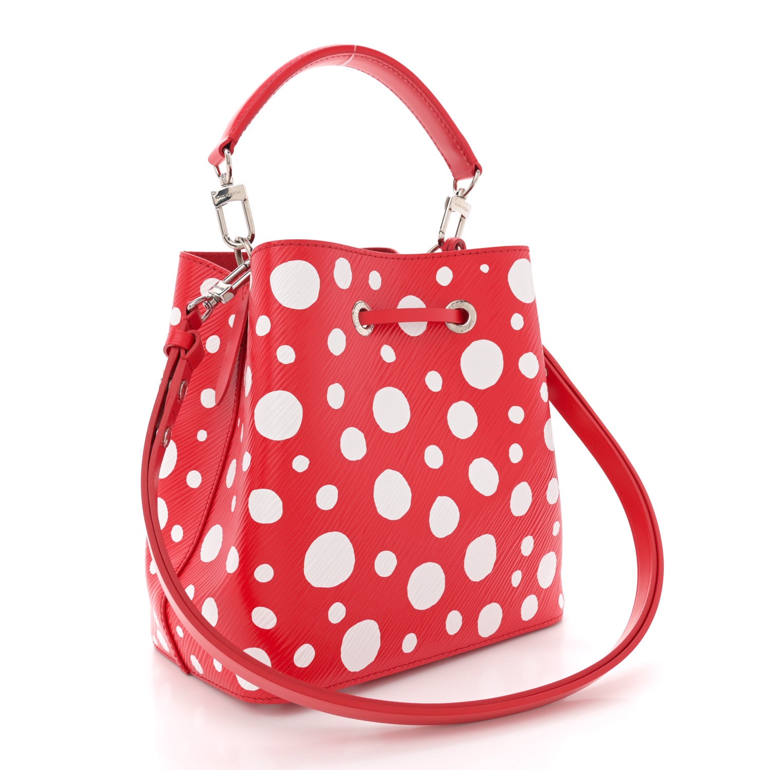 Louis Vuitton LV X YK Epi Neonoe BB Rouge White 3 of 9