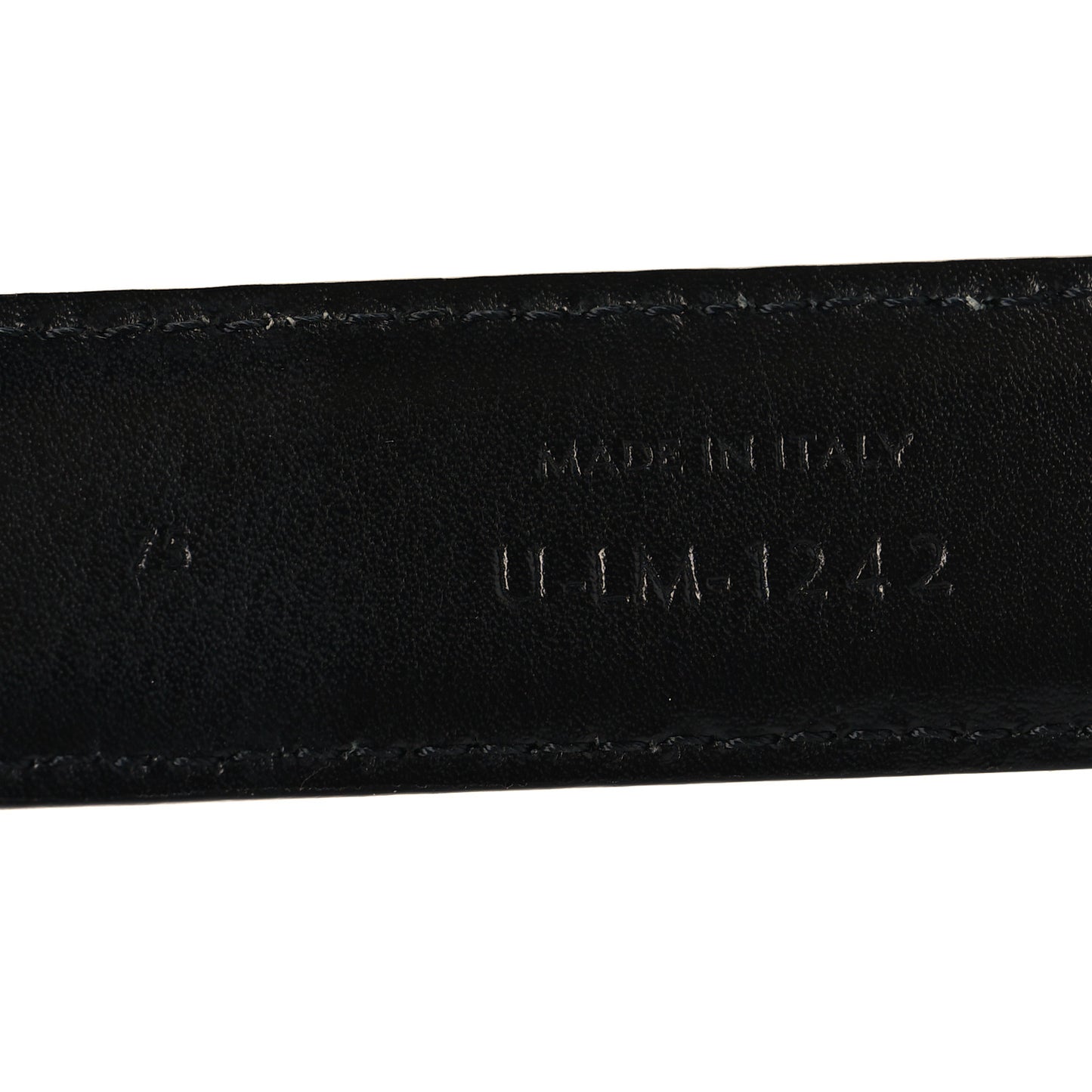 Box Calfskin Medium 25mm Triomphe 75 30 Belt Black