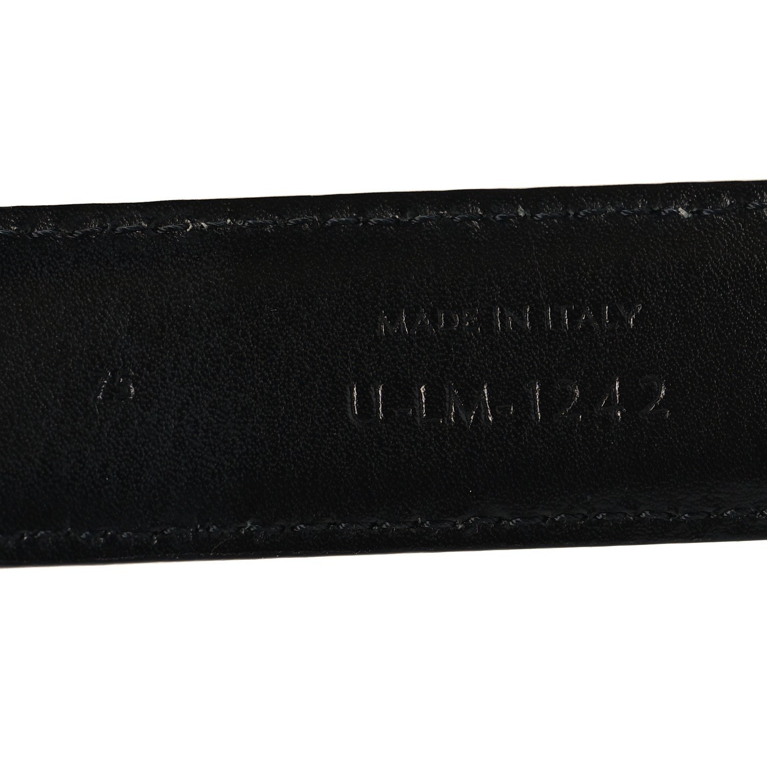 Celine Box Calfskin Medium 25mm Triomphe 75 30 Belt Black 6 of 7