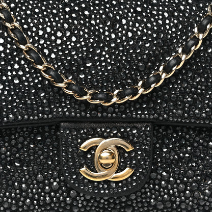 Chanel Lambskin Crystal Diamante Small Flap Black 8 of 13